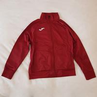 Felpa Joma zip, modello Gala, rossa bordeaux, XS