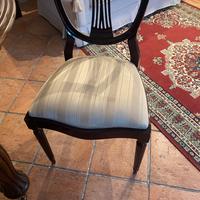 Sedie con seduta di stoffa