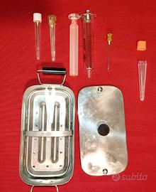 Set vintage vetro e metallo 