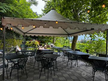 Gazebo 5x5 zincato e professionale