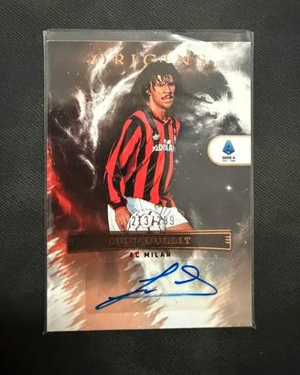 Ruud Gullit autografo /299 Milan serie A
