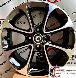 4 CERCHI IN LEGA ORIGINALI RAGGIO 15 SMART FORTWO