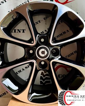 4 CERCHI IN LEGA ORIGINALI RAGGIO 15 SMART FORTWO