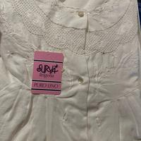 Camicia da notte puro lino