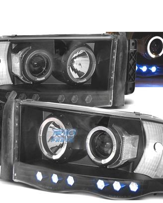 FARI PER DODGE RAM 02-06 OCCHI ANGELI NERI