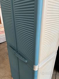 Armadietto plastica box balcone giardino