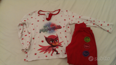 Pigiama baby looney Tunes Silvestro,Pjmasks