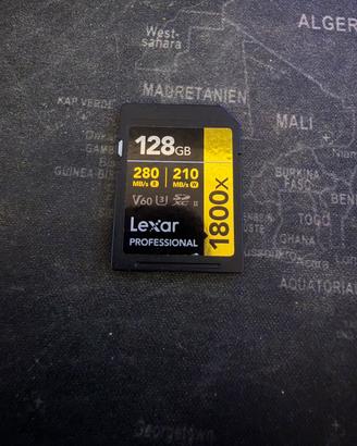 Lexar SDXC Professional 128GB 1800x UHS-II serie G