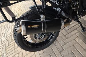 scarico mivv storm per suzuki v strom 