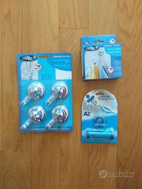Ganci confezione da n.4 pz, n.1 pz,spremi dentifr.