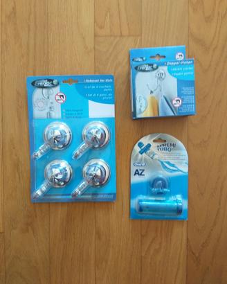 Ganci confezione da n.4 pz, n.1 pz,spremi dentifr.