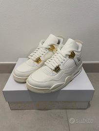 Jordan 4 metallic gold donna