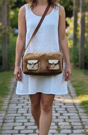 👜 Borsa a tracolla Vintage in vera pelle