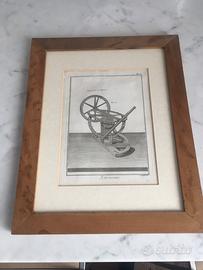 Cornice noce fine 800 con stampa astronomia