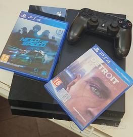 Ps4 playstation 4 con due giochi e joypad