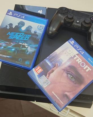 Ps4 playstation 4 con due giochi e joypad