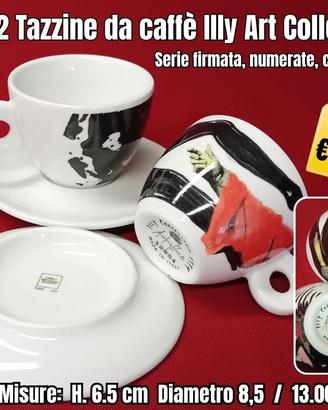 2 Tazzine da caffè Illy Art Collection numerate