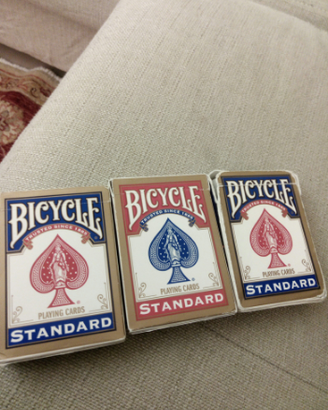 Bicycle standard red and blu