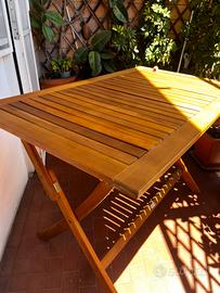 Tavolino in legno di acacia da esterno “ Casaria”