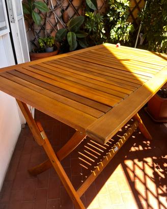 Tavolino in legno di acacia da esterno “ Casaria”