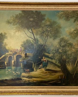 Riproduzione "The bridge" by Francois Boucher