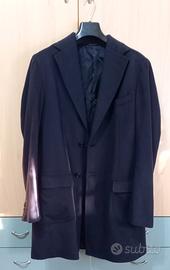 Cappotto da uomo lana blu