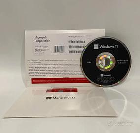 LICENZA Windows 11 64 Bit DvD + sticker COA ITA