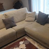 divano angolare grande tortora 