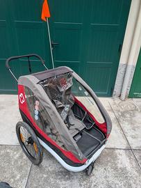 rimorchio bici hamax due posti