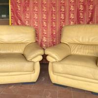 Poltrone (2) in pelle marca Polaris