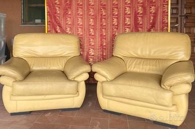 Poltrone (2) in pelle marca Polaris