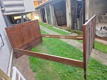 Letto una piazza e mezza di legno