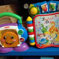 Fisher Price e Clementoni giochi prima infanzia