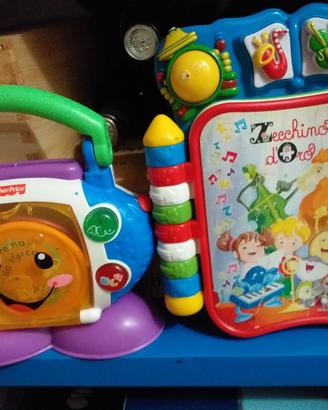Fisher Price e Clementoni giochi prima infanzia