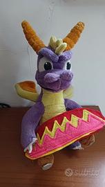 RARO! Spyro The Dragon Skateboard Peluche 2001 12"