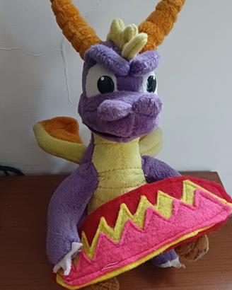 RARO! Spyro The Dragon Skateboard Peluche 2001 12"