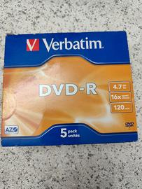 5 DVD-R + 10 CD-RW + 10 DVD-RW VERBATIM