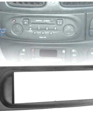 CORNICE NERA RADIO 1-DIN PER RENAULT MEGANE I SCEN