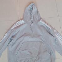 Felpa Adidas Grigia Chiara Curvy Uomo Taglia XL