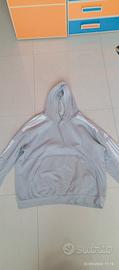 Felpa Adidas Grigia Chiara Curvy Uomo Taglia XL