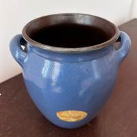 Vaso lavanda in ceramica smaltata con sale