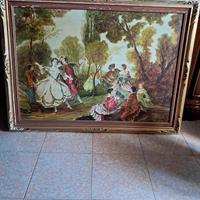 quadro dipinto olio su tela La camargo che danza 