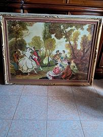 quadro dipinto olio su tela La camargo che danza 