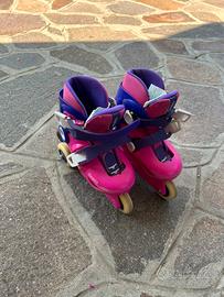 Pattini a rotelle per bambina 26-28