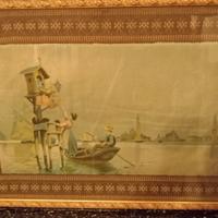 Dipinto antico su stoffa 