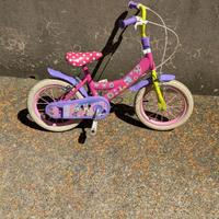 Bicicletta per Bambina 14""  Disney Minnie Rosa