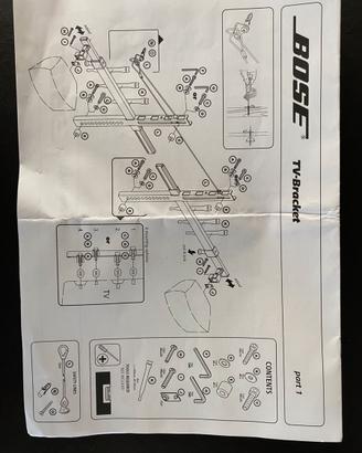 Staffa tv per casse Bose Tv Bracket