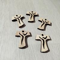 crocifisso stilizzato in legno