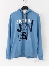 Felpa azzurra Jack & Jones con cappuccio