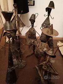 statue in ferro battuto